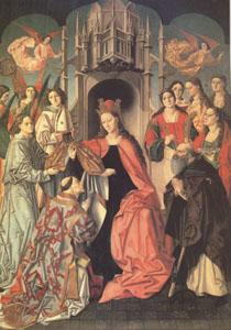 Master of ST Ildefonso Ildefonso Receiving the Chasuble (mk05) France oil painting art